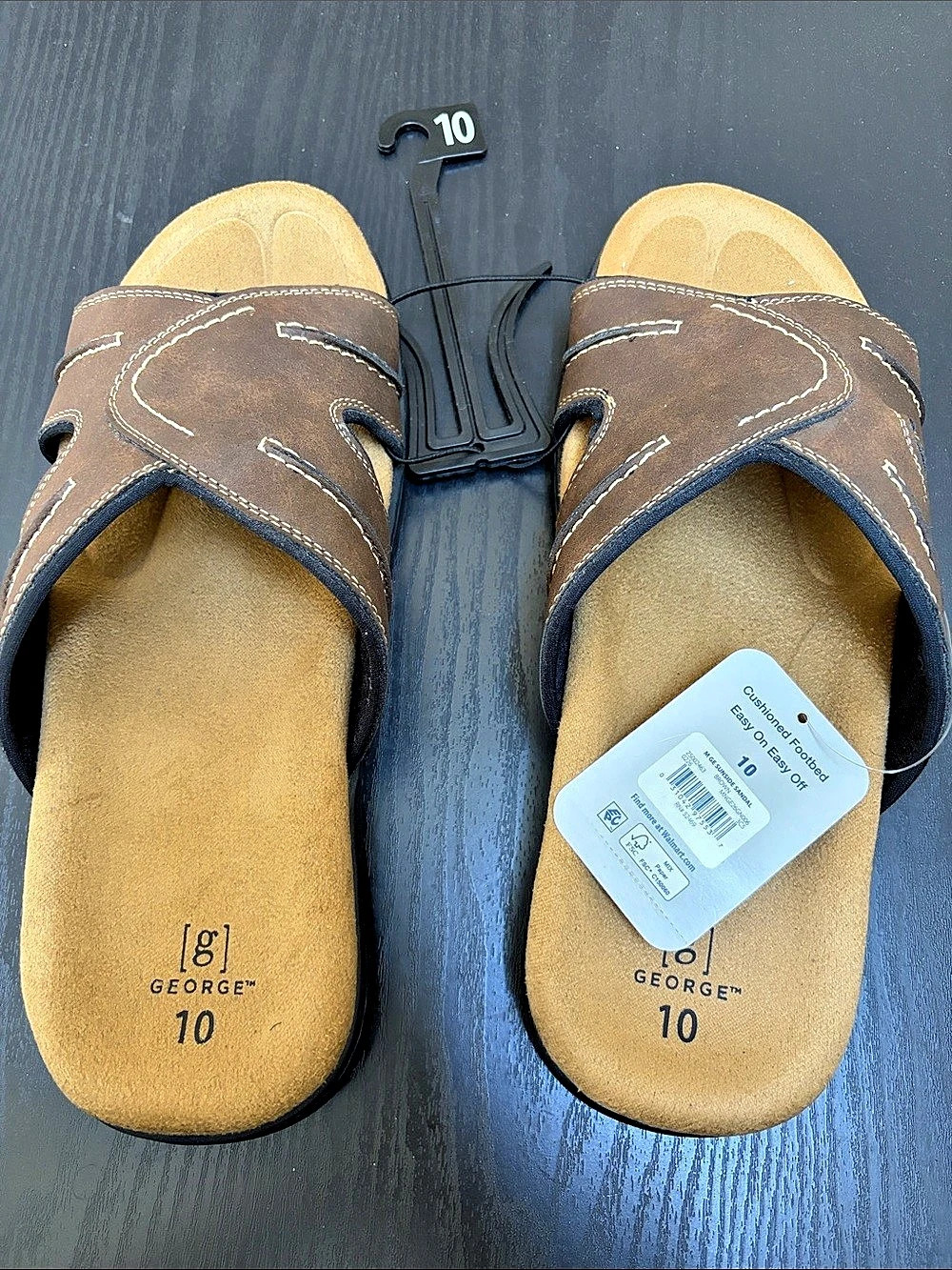 George Sunside Sandal Brown US 10 NWT